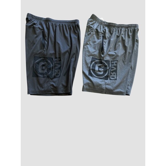 Lot of 2 Mens Reebok CrossFit Speedwick Athletic Shorts Medium Black Gray - Picture 1 of 6
